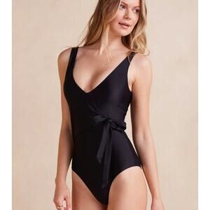 Summersalt black wrap one piece swimsuit